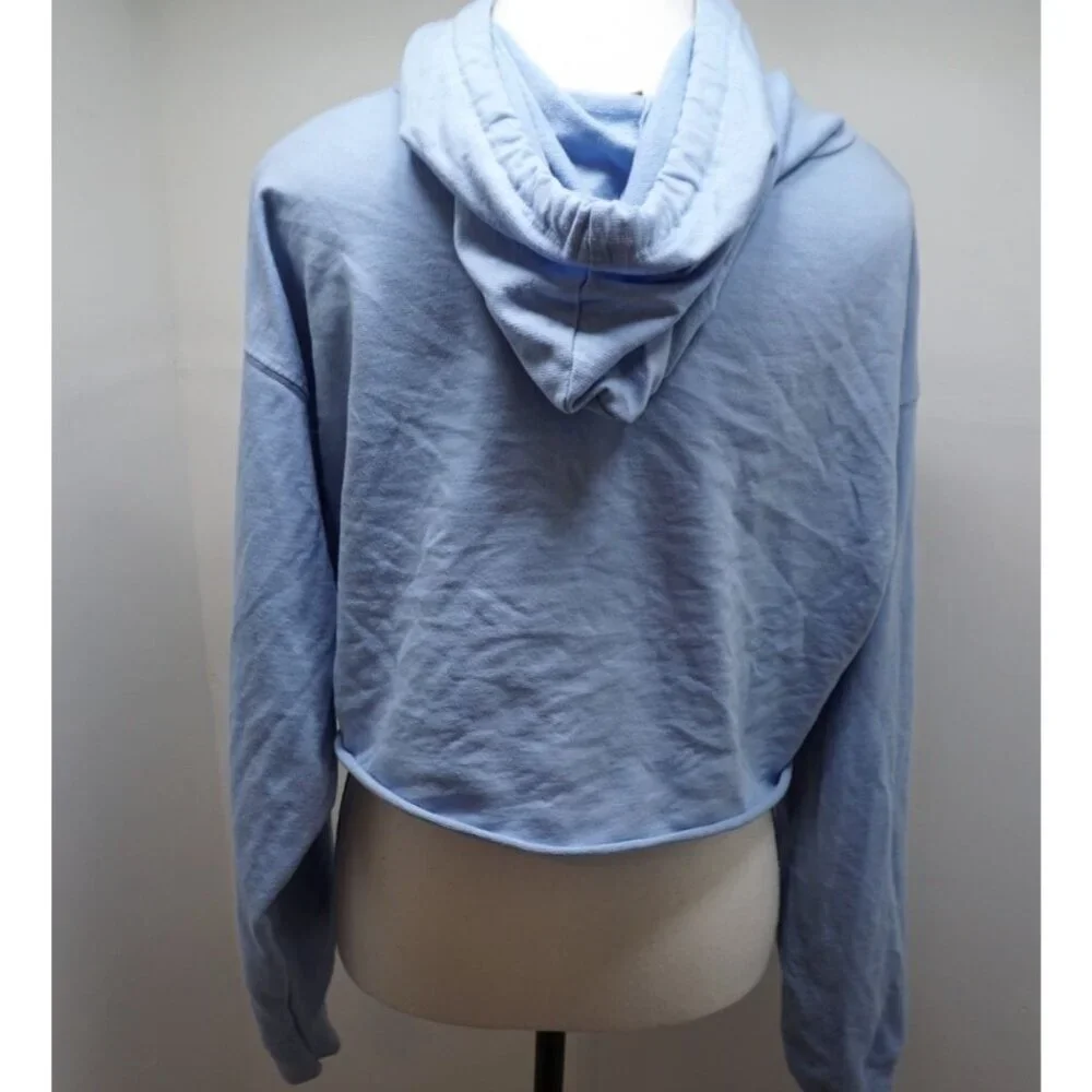 Dunder Mifflin 'The Office' Graphic Cropped Hoodie, Light Blue - Size XL - Picture 7 of 7